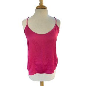 American Vintage hot pink acetate tank‎ top size L
